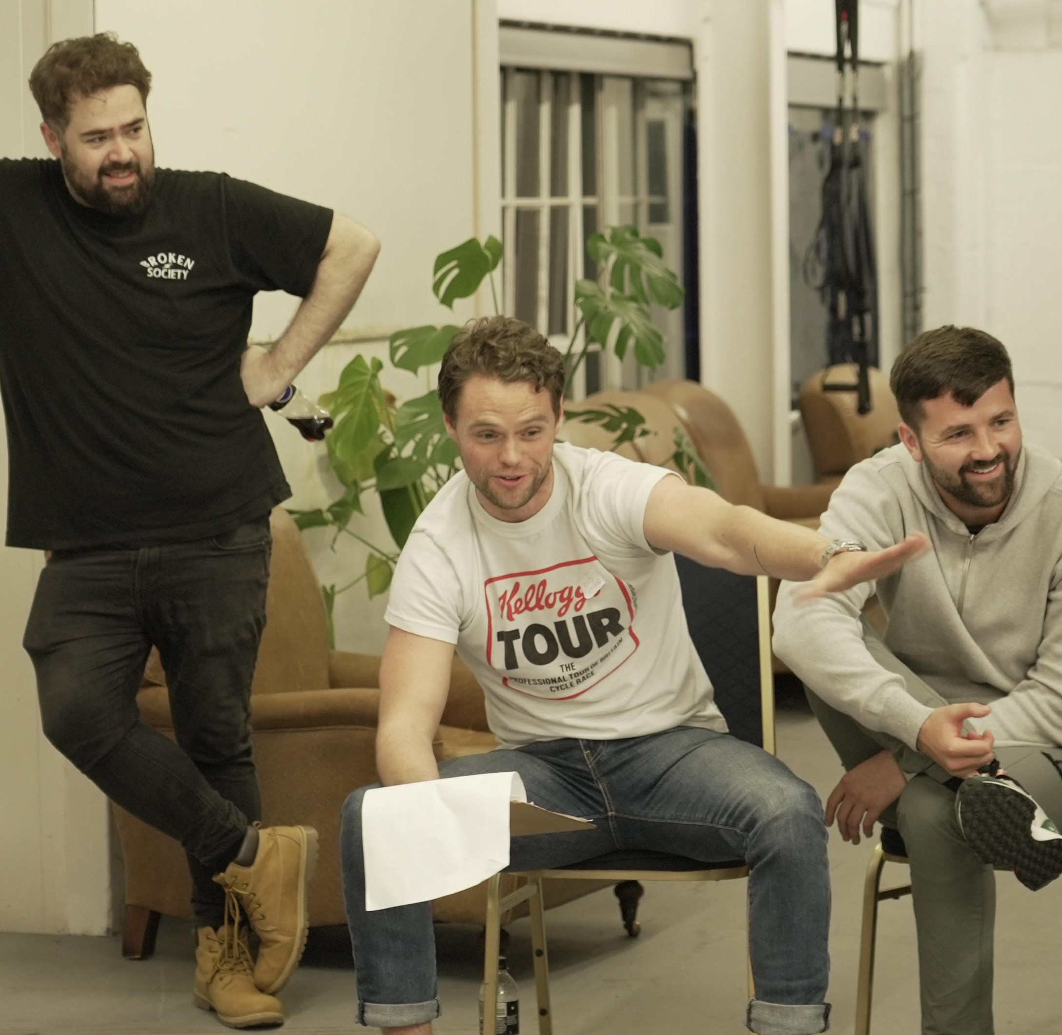 Actors performing during a screen acting class at The Dock Studio in Liverpool